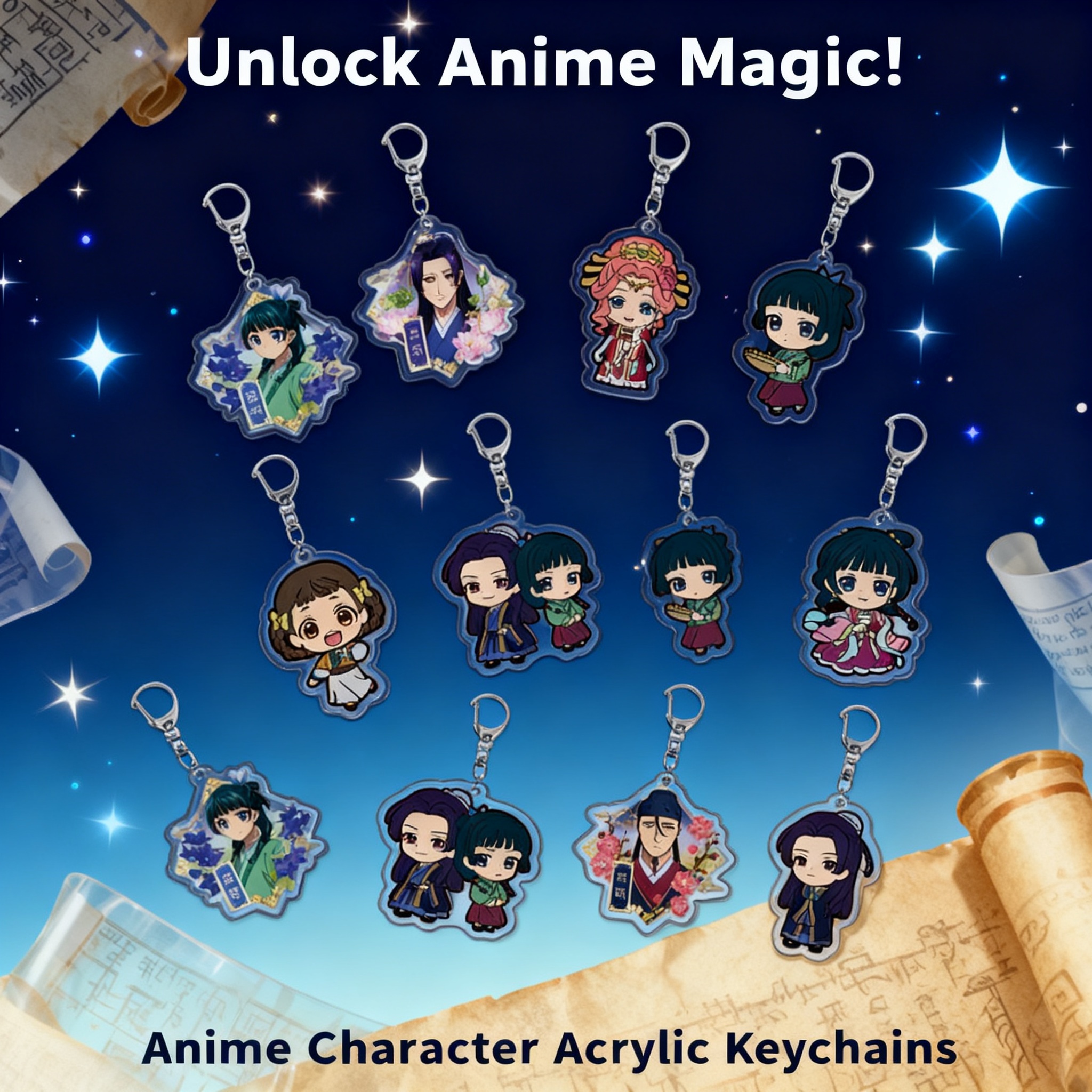 Anime Cosplay Merchandise - Anime Acrylic Keychain Pendant The Apothecary