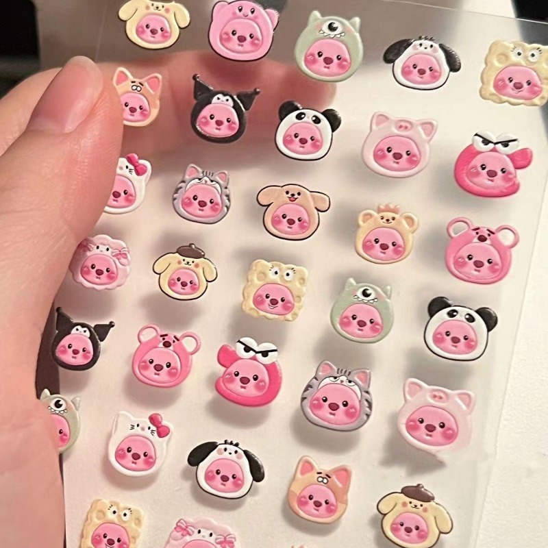 2pcs Cute Beaver Loopy Sticker - Anime Merchandise Toys review and price