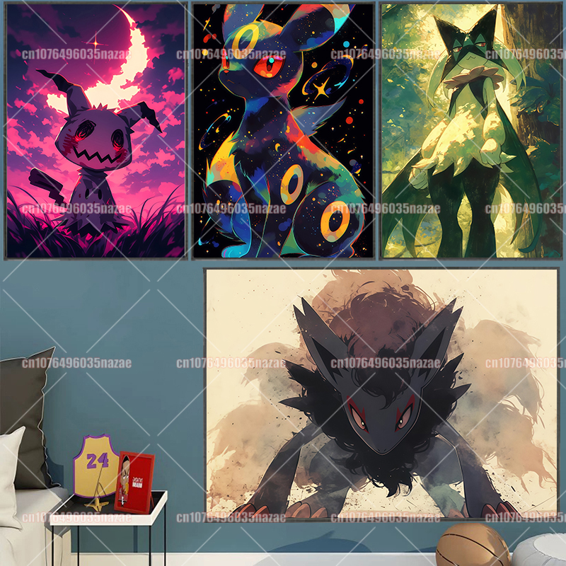 Anime Pokemon Canvas Painting  - Anime Poster Print review and price