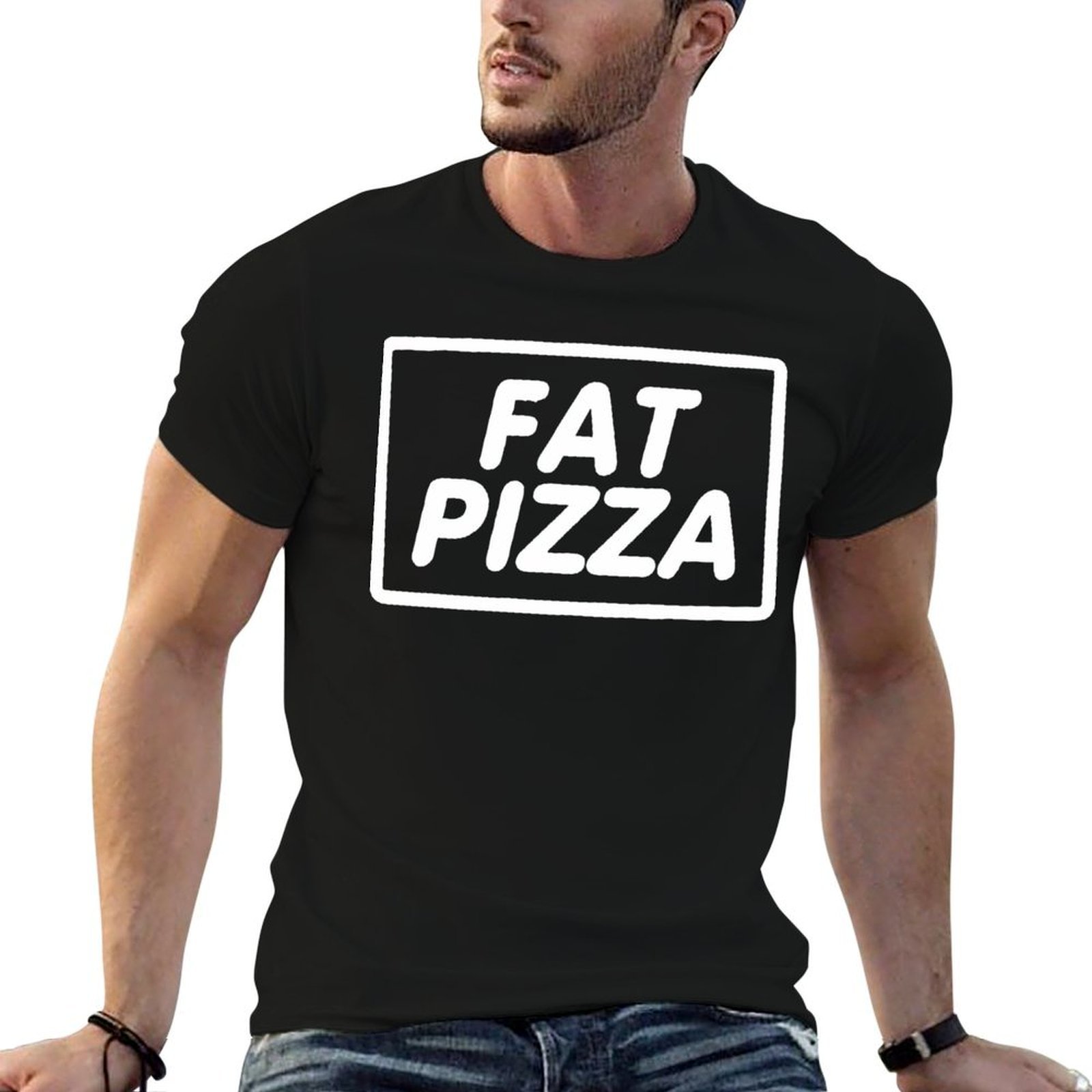BEST SELLER - Fat Pizza Logo M - Anime Merchandise T Shirt review and price