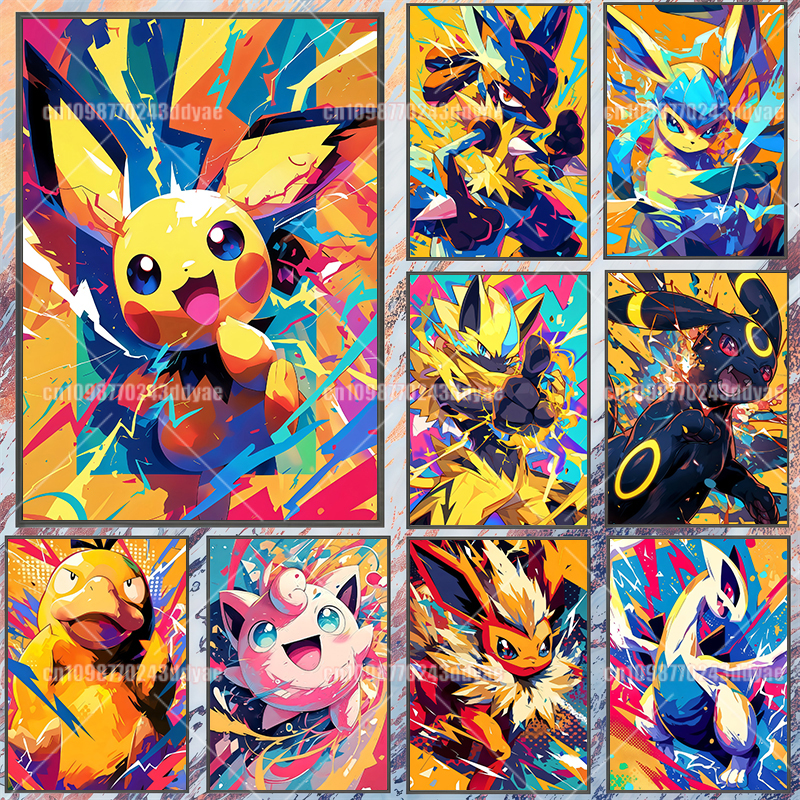 Anime Pokemon Canvas Painting  - Anime Poster Print review and price