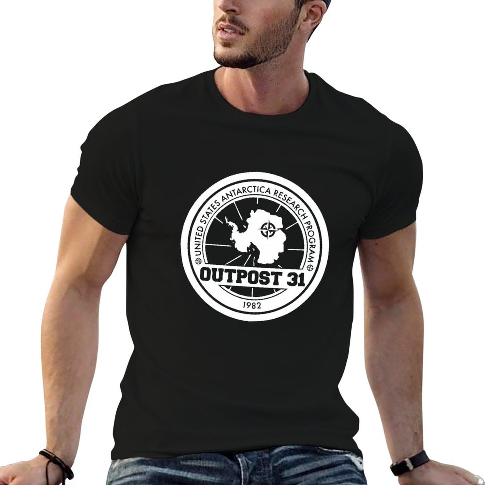 Outpost 31 Logo MERCHANDISE T- - Anime Merchandise T Shirt review and price