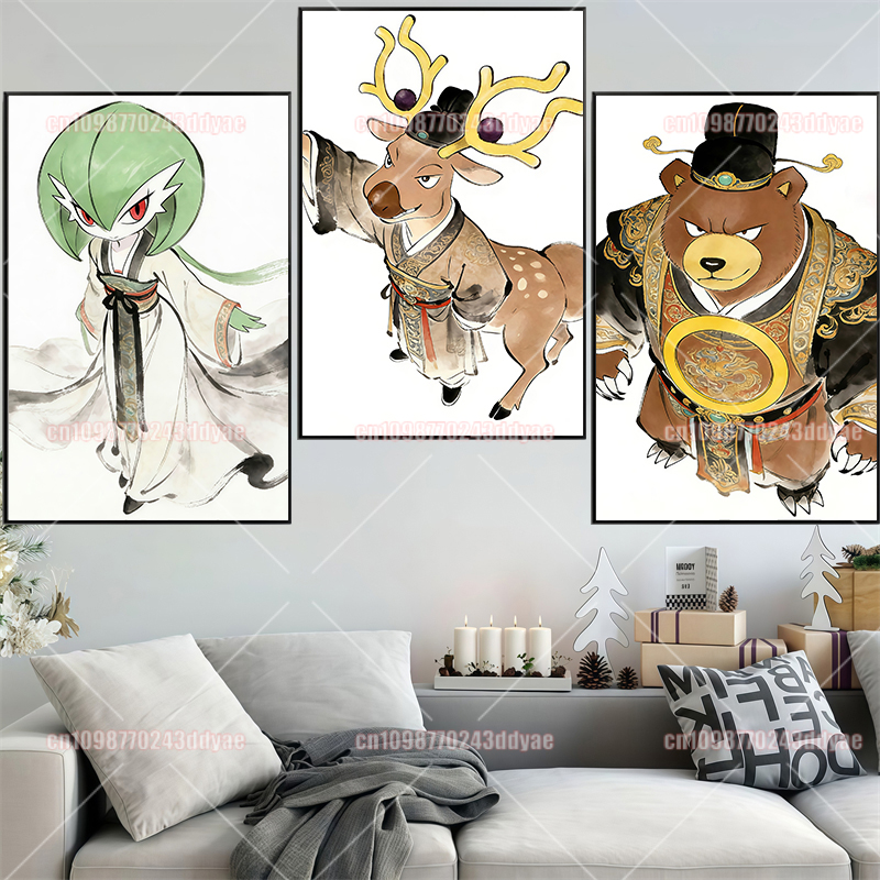 Pokemon Ink Antique Poster Gen - Anime Poster Print review and price