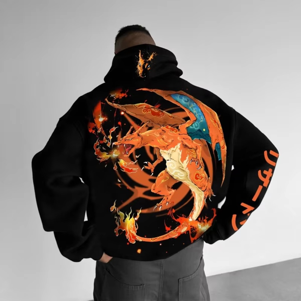 Pokemon Hoodie Charizard Print - Anime Merchandise Store In Japan review and price
